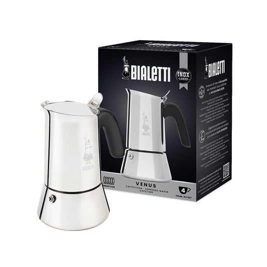 Espressokocher Edelstahl Induktion – 4 Tassen